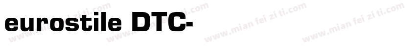 eurostile DTC字体转换